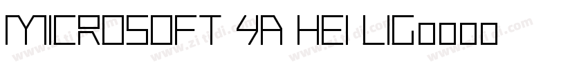 Microsoft Ya Hei Lig字体转换